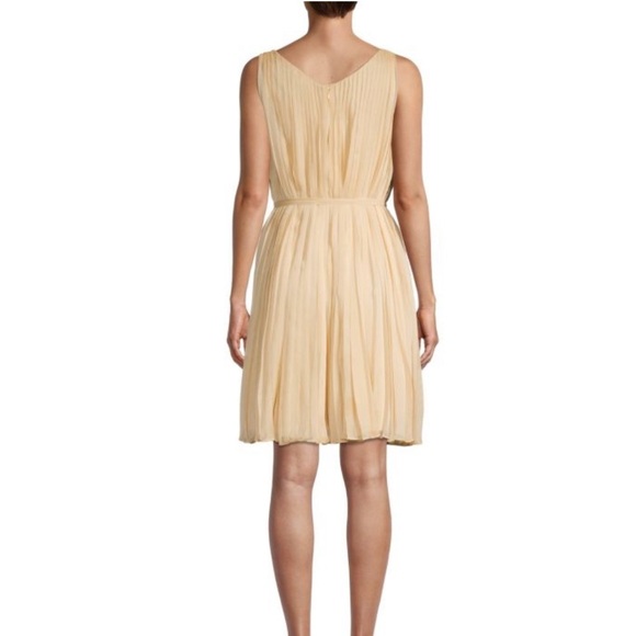 NWT Rebecca Taylor Pleated Romper Dress in Dune Size 2 - Picture 2 of 11